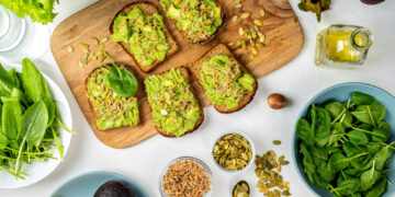 Avocado toast with ginger and coriander sprouted lentils recipe